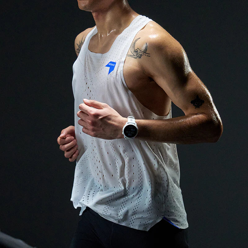 Men’s QiFlow Racing Singlet V5.0 | White