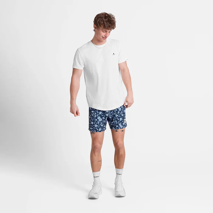 Flower Pace Shorts 5" | Blue Flower