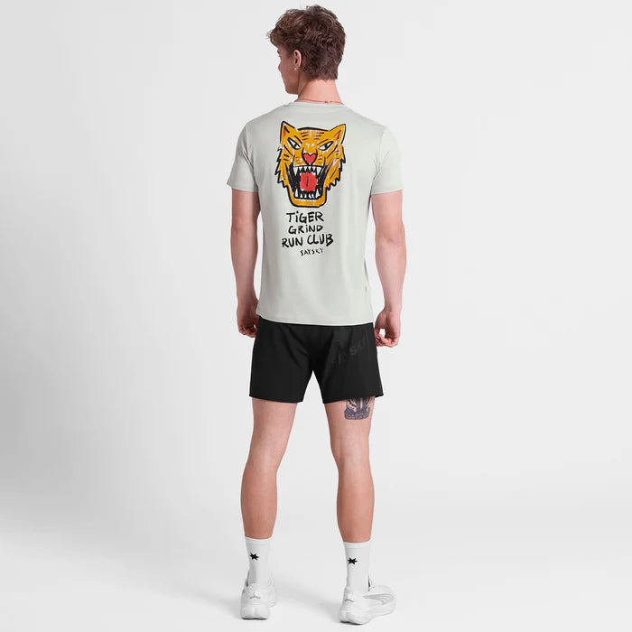 Tiger Pace T-shirt | Grey Melange