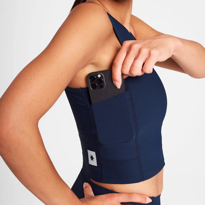 W Combat Rib Crop Top