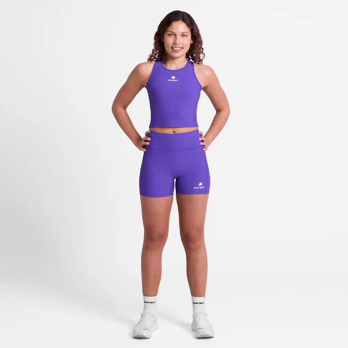 W Combat Rib Crop Top