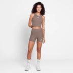 W Combat Rib Crop Top