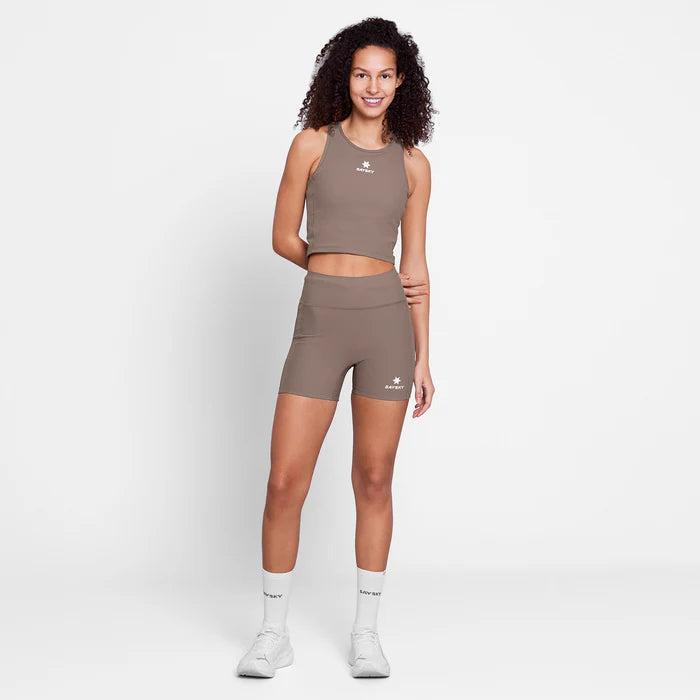 W Combat Rib Crop Top