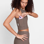 W Combat Rib Crop Top