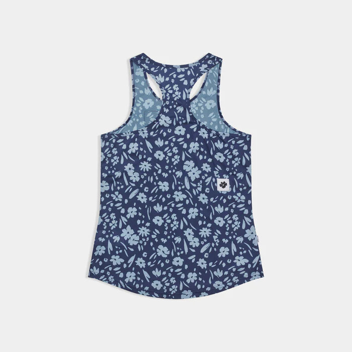W Flower Combat Singlet | Blue Flower