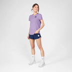 W Flower Flow T-Shirt | Purple