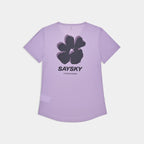 W Flower Flow T-Shirt | Purple