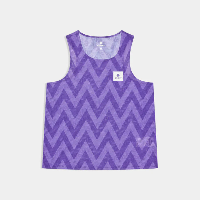 W Zig Zag Air Flow Singlet | Purple
