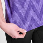 W Zig Zag Air Flow Singlet | Purple