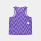W Zig Zag Air Flow Singlet | Purple
