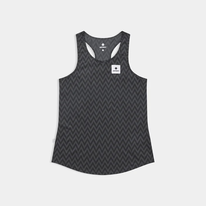 W Zig Zag Combat Singlet | Black