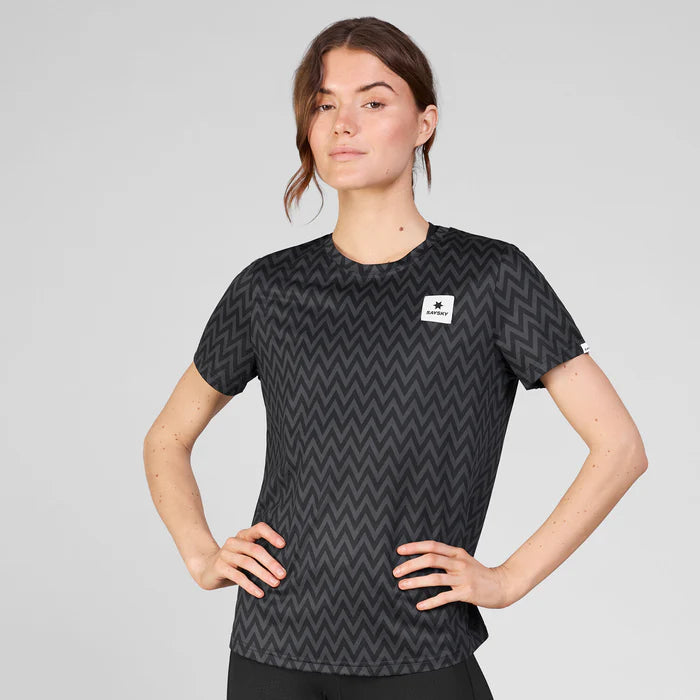 W Zig Zag Combat T-Shirt | Black