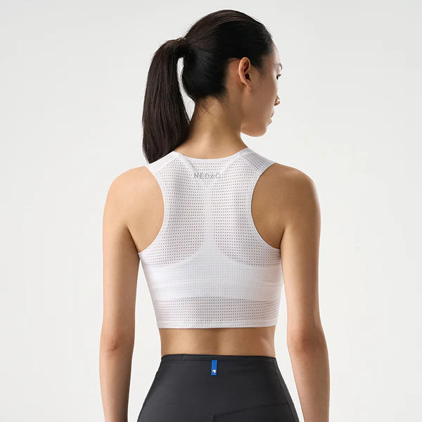Women's QiFlow Running Crop Top | White