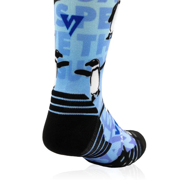 Save The Penguins Active Crew Socks