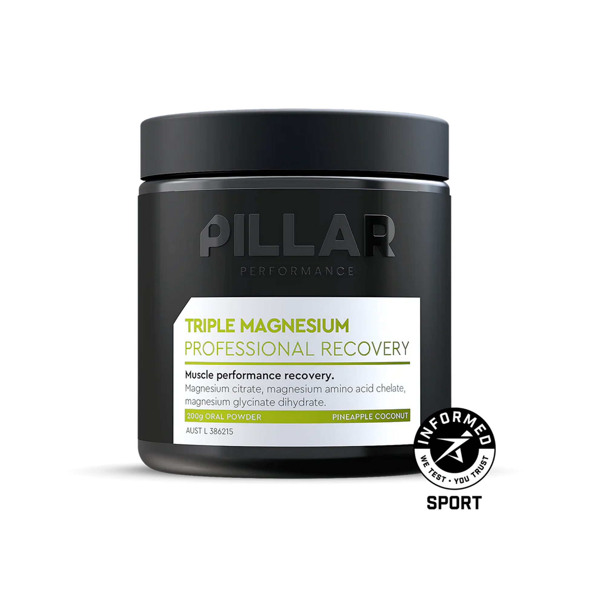 Triple Magnesium Professional Recovery Powder [Jar] - Pineapple Coconut